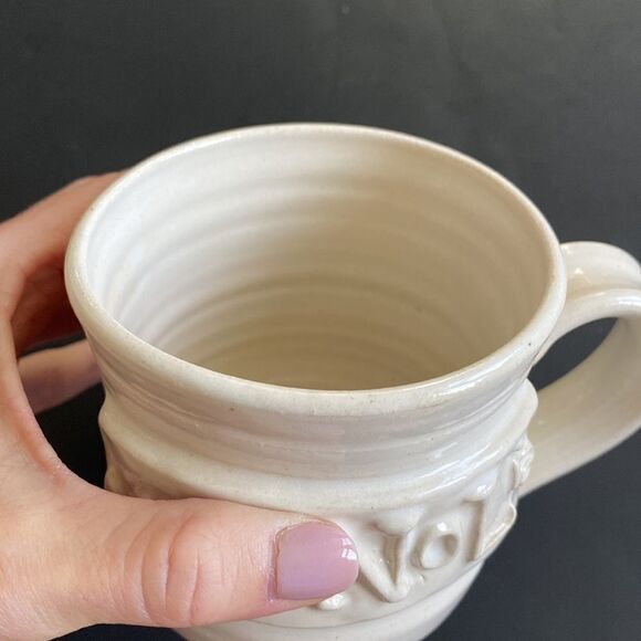 MAGNOLIA Coffee Mug Stoneware Hand Made Black Oak Art Magnolia Market Waco Texas - Picture 4 of 12